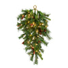 Vickerman A801008 30" Cheyenne Artificial Christmas Teardrop Clear Dura-Lit Incandescent Lights