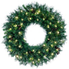 Vickerman A801085LED 84" Cheyenne Pine Artificial Christmas Wreath Warm White LED Lights
