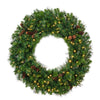 Vickerman A801037LED 36" Cheyenne Pine Artificial Christmas Wreath Warm White Led Lights