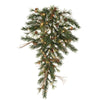 Vickerman A801808 36" Mixed Country Pine Artificial Christmas Teardrop Clear Dura-Lit Incandescent Lights
