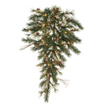 Vickerman A801808 36" Mixed Country Pine Artificial Christmas Teardrop Clear Dura-Lit Incandescent Lights