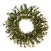 Vickerman A801819 16" Mixed Country Pine Artificial Christmas Wreath Clear Dura-Lit Incandescent Lights