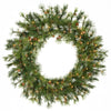 Vickerman A801837 36" Mixed Country Pine Artificial Christmas Wreath Clear Dura-lit Incandescent Lights