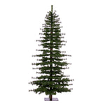 Vickerman A803945 7' Minnesota Pine Half Artificial Christmas Tree Unlit