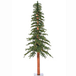 Vickerman A805196 9' Natural Alpine Artificial Christmas Tree Clear Incandescent Lights