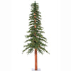 Vickerman 7' x 44" Natural Alpine Artificial Christmas Tree Warm White LED Lights.