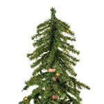 Vickerman 4' 5' 6' Natural Alpine Artificial Christmas Tree Set Multi-Colored Incandescent Lights
