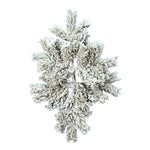 Vickerman A806304 24" Flocked Alaskan Pine Artificial Christmas Swag Unlit