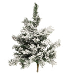 Vickerman A806305 36" Flocked Alaskan Pine Artificial Christmas Door Swag Unlit