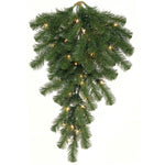 Vickerman A808807 30" Douglas Fir Artificial Christmas Teardrop Clear Dura-Lit Incandescent Mini Lights