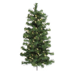 Vickerman A808893LED 3' Douglas Fir Artificial Christmas Wall Tree Warm White Dura-Lit Led Lights
