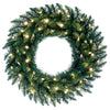 Vickerman A861031LED 30" Camdon Fir Artificial Christmas Wreath with Warm White LED Mini Lights