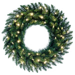 Vickerman A861031LED 30" Camdon Fir Artificial Christmas Wreath with Warm White LED Mini Lights