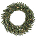 Vickerman A861061LED 60" Camdon Fir Artificial Christmas Wreath Warm White LED Mini Lights