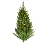 Vickerman A861136LED 3' Camdon Fir Artificial Christmas Wall Tree Warm White Dura-Lit Led Lights