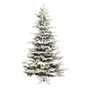Vickerman A861880 8.5' X 62" Flocked Sierra Fir Artificial Christmas Tree Unlit