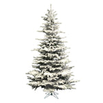 Vickerman A861880 8.5' X 62" Flocked Sierra Fir Artificial Christmas Tree Unlit