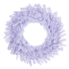 Vickerman A893930 30" Flocked White Wreath with 196 PVC Tips Unlit