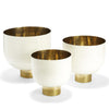 Two's Company AAI001 Set of 3 Decorative Hammered Aluminum Bowls