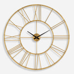 Uttermost 06466 Keyann Brass Wall Clock, Gold