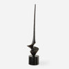Uttermost 18139 All Twisted Bronze Sculpture on Black Marble Base with Aged Gold Accents