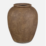Uttermost Rustic Earth Terracotta Planter – Handcrafted Antique Brown, 20"H × 16.5"W × 16.5"D