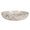 Uttermost 17123 Nouveau Limestone Bowl with Bold Black Accents and Modern Artisan Design