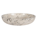 Uttermost 17123 Nouveau Limestone Bowl with Bold Black Accents and Modern Artisan Design