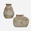 Uttermost 17131 Ancient Echos Terracotta Vases with Textured Aged Brown Finish and Rustic Charm Set of 2
