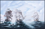 Old Modern Handicrafts AF001 The Battle of Flamborough Head - Canvas Painting