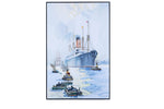 OMH AF002 The Outward Bound from Liverpool in the Moonlight - Canvas Painting