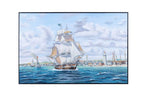 Old Modern Handicrafts AF006 Whaler 'Lexington' Leaving Nantucket - Canvas Art