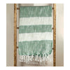 Green and White Cotton Throw Blanket – 50 x 60