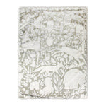 Manual Woodworkers and Weavers Burlap Woodland Throw Blanket, 30 x 40 Inches, Rustic Nature-Inspired Design, Soft and Durable Accent Blanket