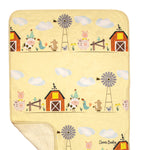 Manual Woodworkers Farmyard Fleece Blanket