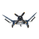 Old Modern Handicrafts 1944 F4U Corsair Scale Model – 1:31 Iron Aircraft with Spinning Propeller, 13"