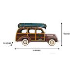 Yellow Suburban Truck Model – 1947 Vintage Iron Replica – 7in Height