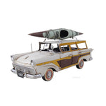 1957 Ford Country Squire Model Car – 1:15 Scale with Roof Kayak