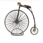 1870 High Wheeler Bicycle Model 8.5" H – Penny Farthing Replica By Old Modern Handicrafts