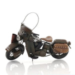 Old Modern Handicrafts 1:12 Scale 1942 WLA Military Motorcycle Model – Handcrafted Iron Army Replica