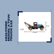 Old Modern Handicrafts 1:12 Scale 1931 Ford Model A Tow Truck – Handcrafted Iron Vintage Vehicle Replica