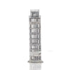 Pisa Tower Saving Box – Handmade Iron Leaning Tower Coin Bank for Display, 12.5 inch