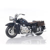 Black Vintage Motorcycle Model – WWII BMW R75 Replica with Sidecar in Iron, 8 inch