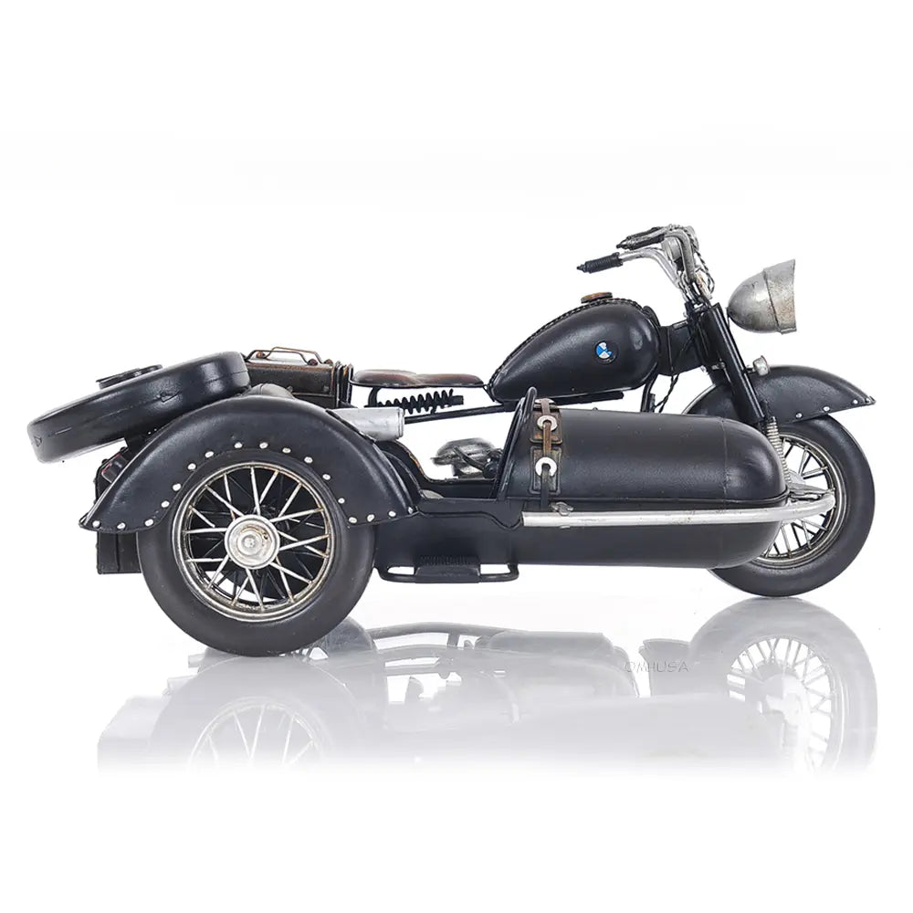 Black Vintage Motorcycle Model 8