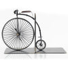 1870 High Wheeler Bookend – Vintage Iron Bicycle Book Holder for Office, 8.5 inch
