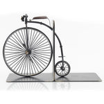 1870 High Wheeler Bookend 8.5" – Vintage Iron Bicycle Book Holder for Office By Old Modern Handicrafts