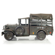 Old Modern Handicrafts Vintage Dodge M42 Command Truck – Handmade 1:14 Iron Military Model, 13.5