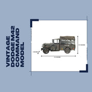 Old Modern Handicrafts Vintage Dodge M42 Command Truck – Handmade 1:14 Iron Military Model, 13.5