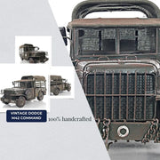 Old Modern Handicrafts Vintage Dodge M42 Command Truck – Handmade 1:14 Iron Military Model, 13.5