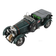 Old Modern Handicrafts 1930 Bentley Blower 4.5L LeMans Car Model – Handcrafted Iron Collectible, 13.5